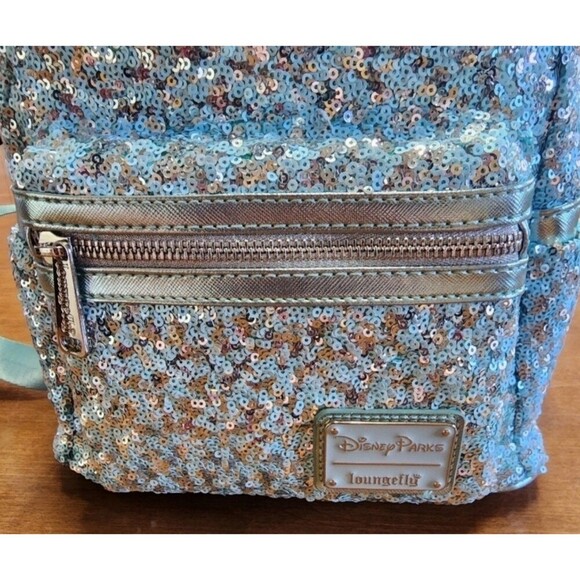 Loungefly Disney Parks Arendelle Aqua Frozen Mini Backpack main image 7